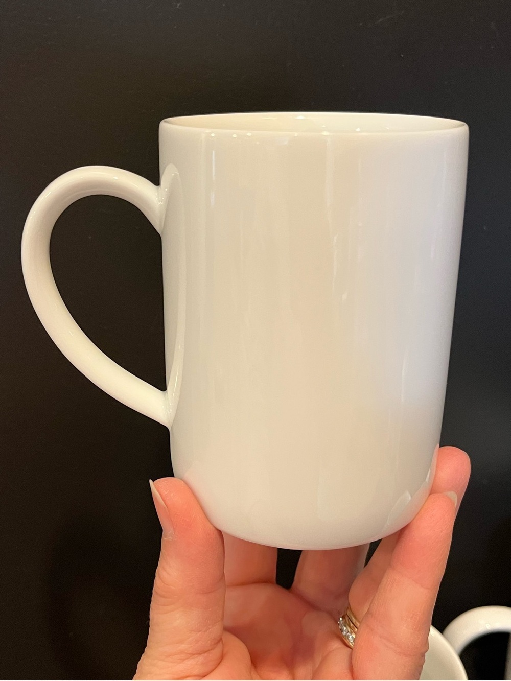Crate & Barrel White Coffee Mug - Set of 2 - Picture 10 of 11